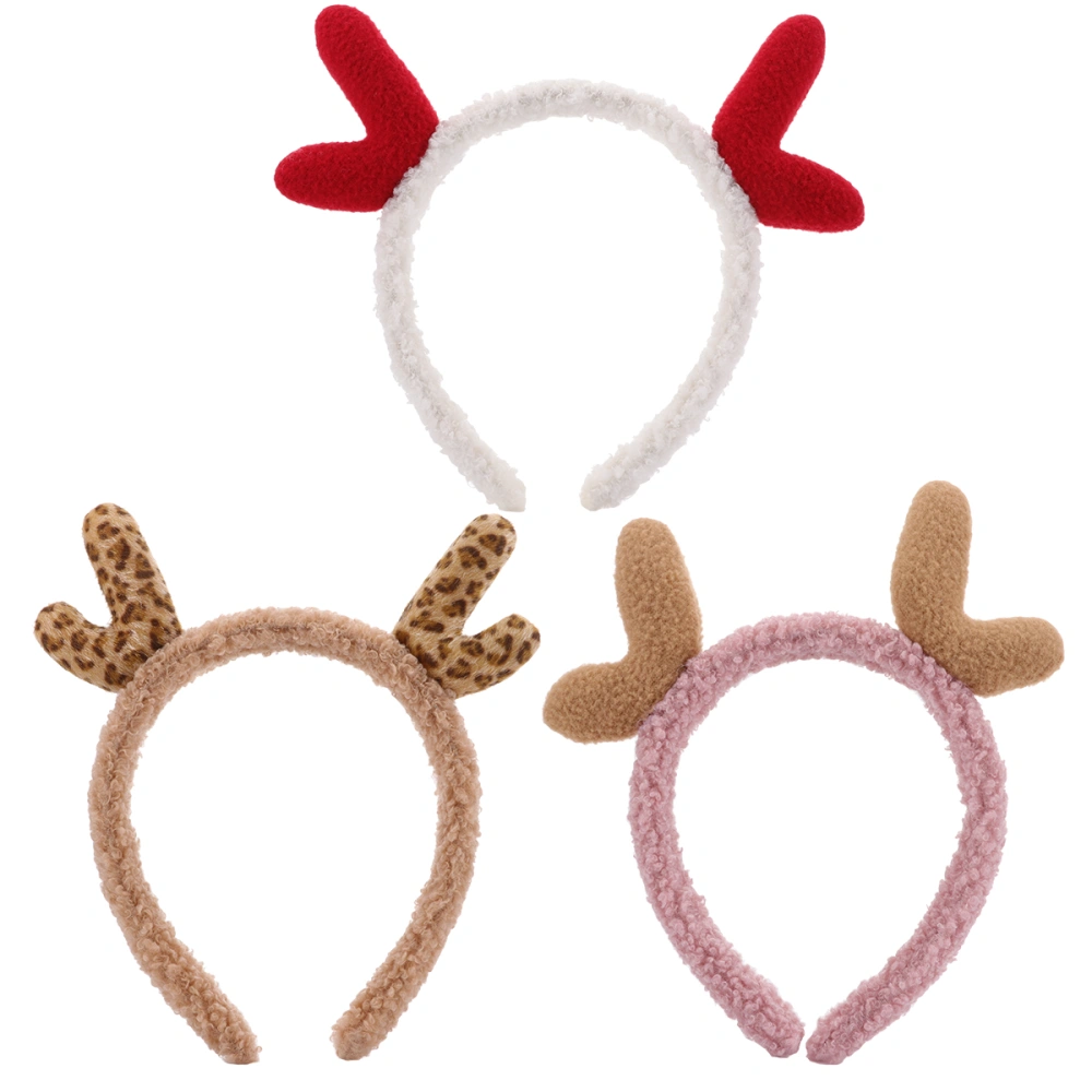 3 Pcs Charming Female Makeup Head-wraps Creative Hair Hoops Chic Hair Props