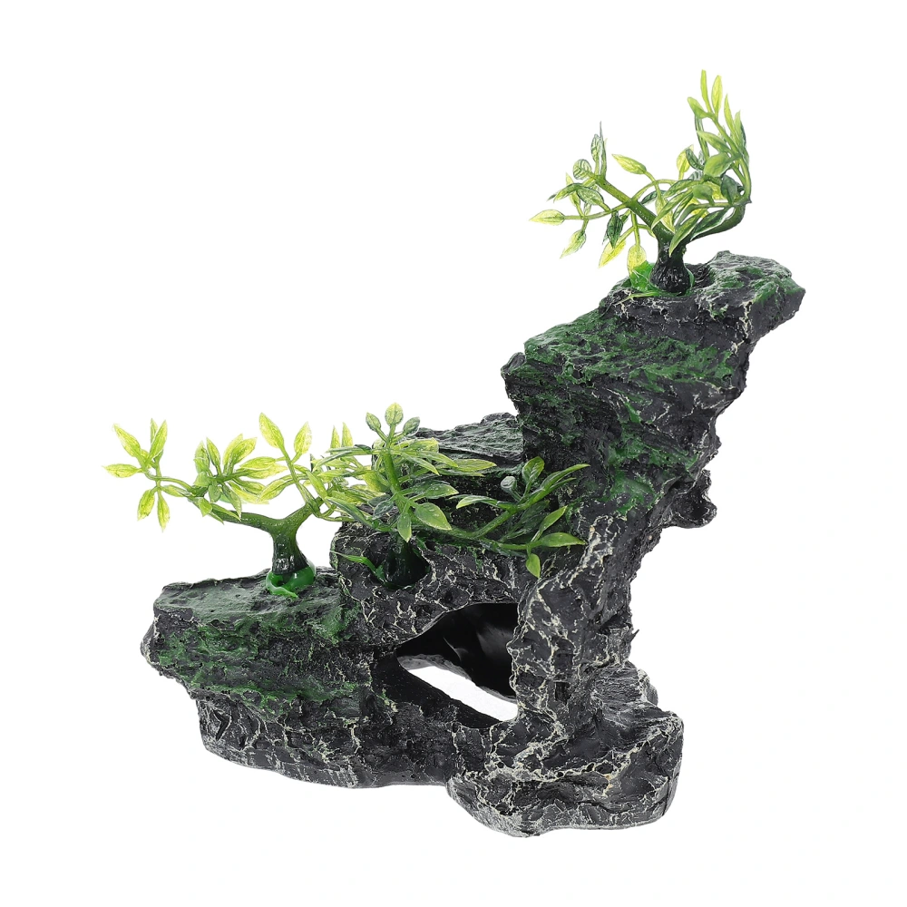 Artificial Stone Mountain Fish Tank Rockery Decor Aquarium Mountain Adorn Fish Tank Decor