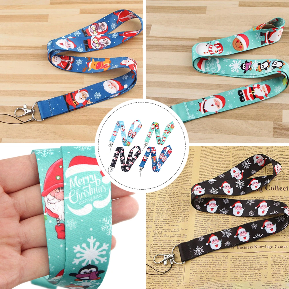 4pcs Useful Anti-lost Hanging Rope Mobile Phone Straps Christmas Phone Lanyard