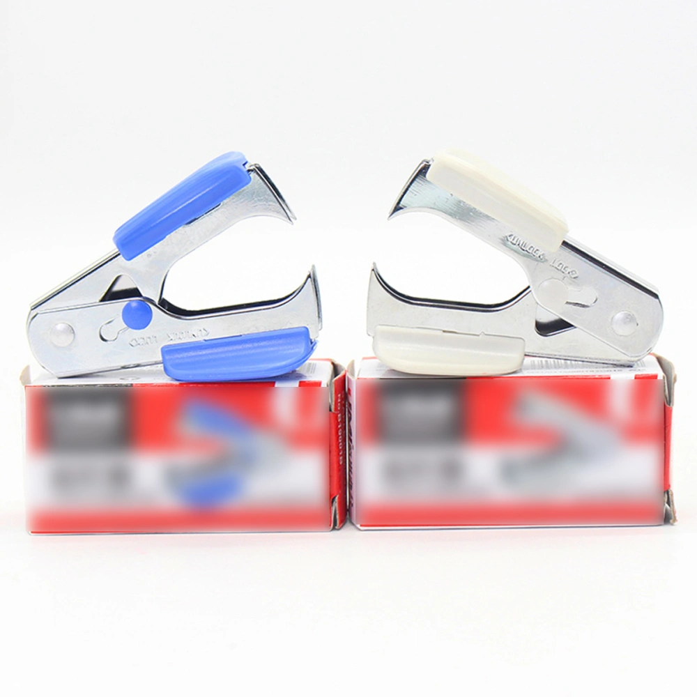 6pcs Mini Staple Remover Universal Handheld Nail Puller Office School Supplies (Random Color)