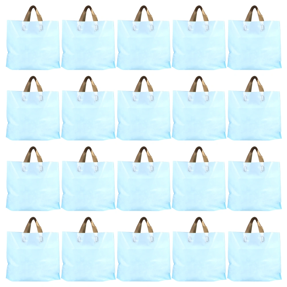 50Pcs Portable Plastic Gift Packing Bags Shopping Wrapping Handbags for Store