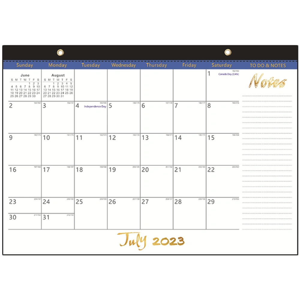 Monthly Calendar Holiday Count Down Calendar English Daily Calendar Household Wall Calendar