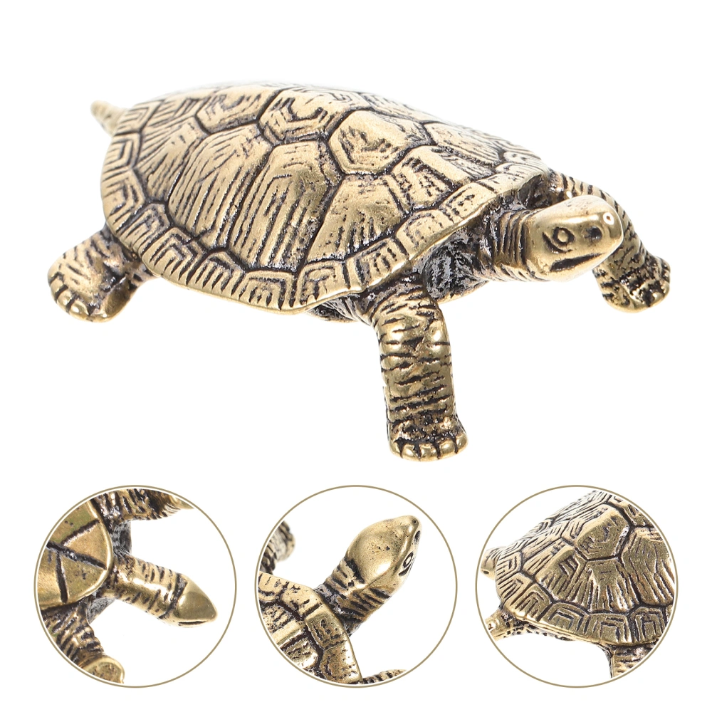 Brass Turtle Craft Desktop Tortoise Decor Retro Tortoise Modeling Ornament