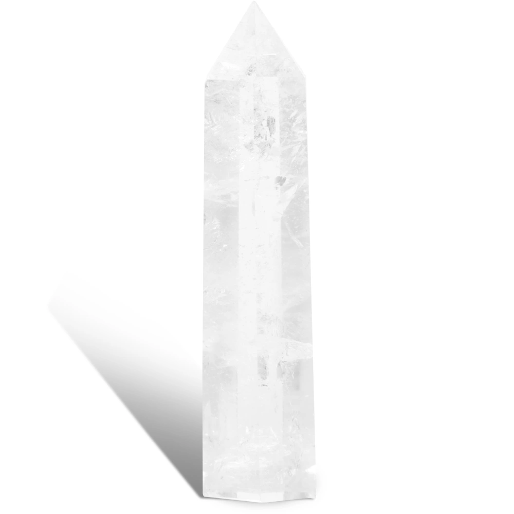 Clear Crystal Wand Hexagonal Crystal Columns Natural Crystal Stone Meditation Stone