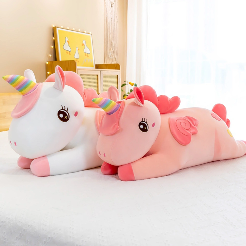 Adorable Cartoon Unicorn Doll Toy for kids Home Decor Unicorn Doll (Pink)