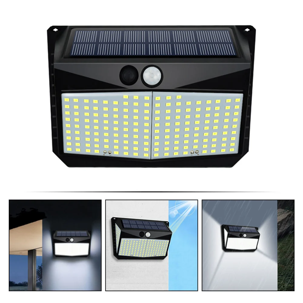 1Pc Solar Light Illumination Street Light Solar Powered Light Outdoor Wall Lamp