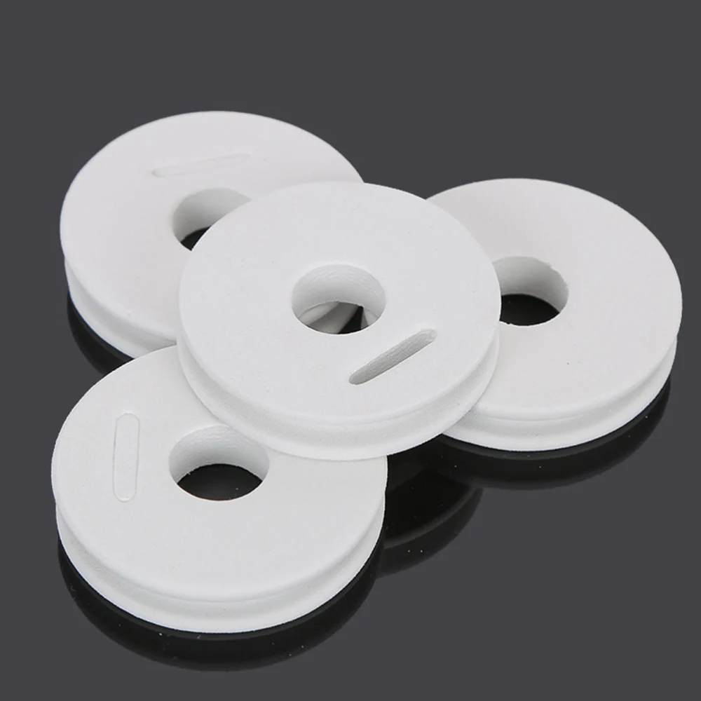 100pcs Fishing String Wheel Fishing String Winding Wheel Simple Round Winding Rings (White)