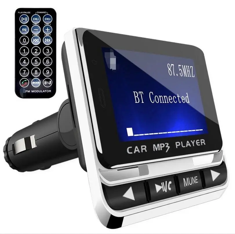 Wireless  Car Music Player 1.3" LCD Screen USB Port FM Transmitter Car Kit Multifunction Stereo