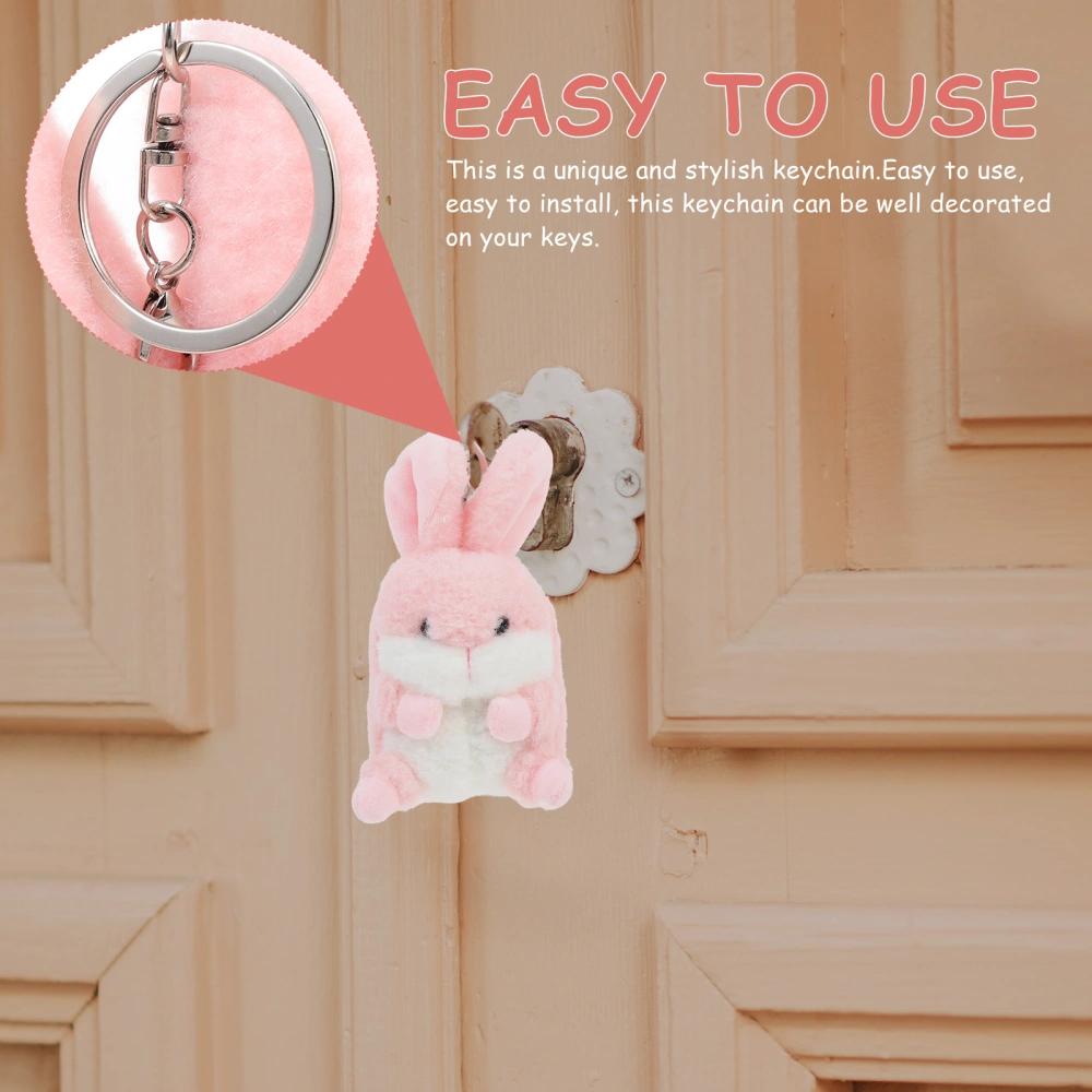 Plush Rabbit Key Chain Pendants Plush Key Chains Plush Decorations Bag Ornaments