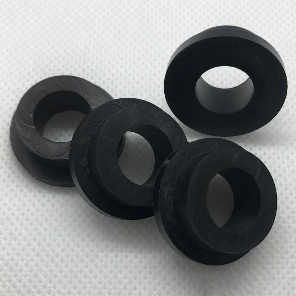 50PCS Shower Ring Faucet Bathroom Seal Flat Pad Rubber Sanitary Seal(Black)