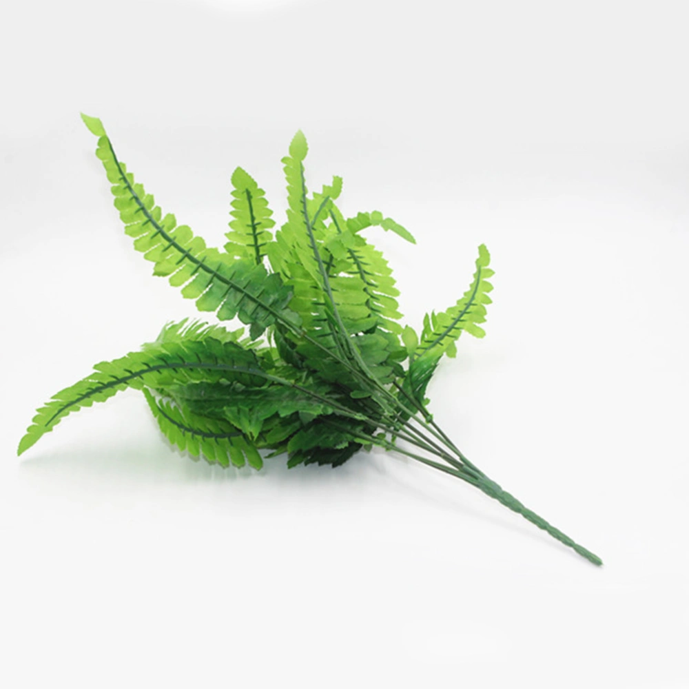 5 Pcs Mini Artificial Ferns Wall Decoration Simulation Plant Weddin Ornament Home Adornment for Office School(Green)