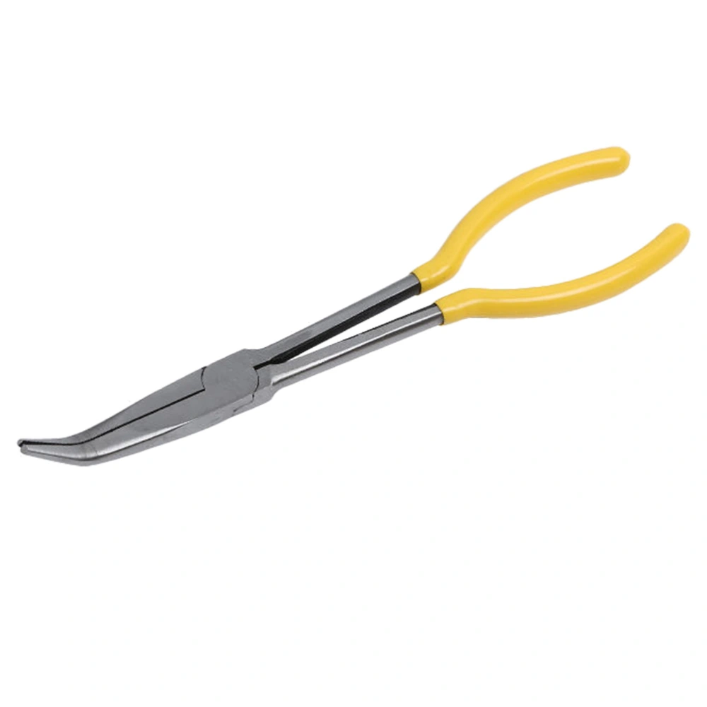 1pc 45 Degree Bending Plier Wiring Extended Plier Repair Tool Crimping Forcep (Yellow)