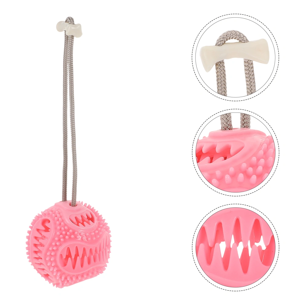 1pc Dog Chew Toy Pet Chewing Toy Dog Teeth Cleaning Ball Food Dispenser