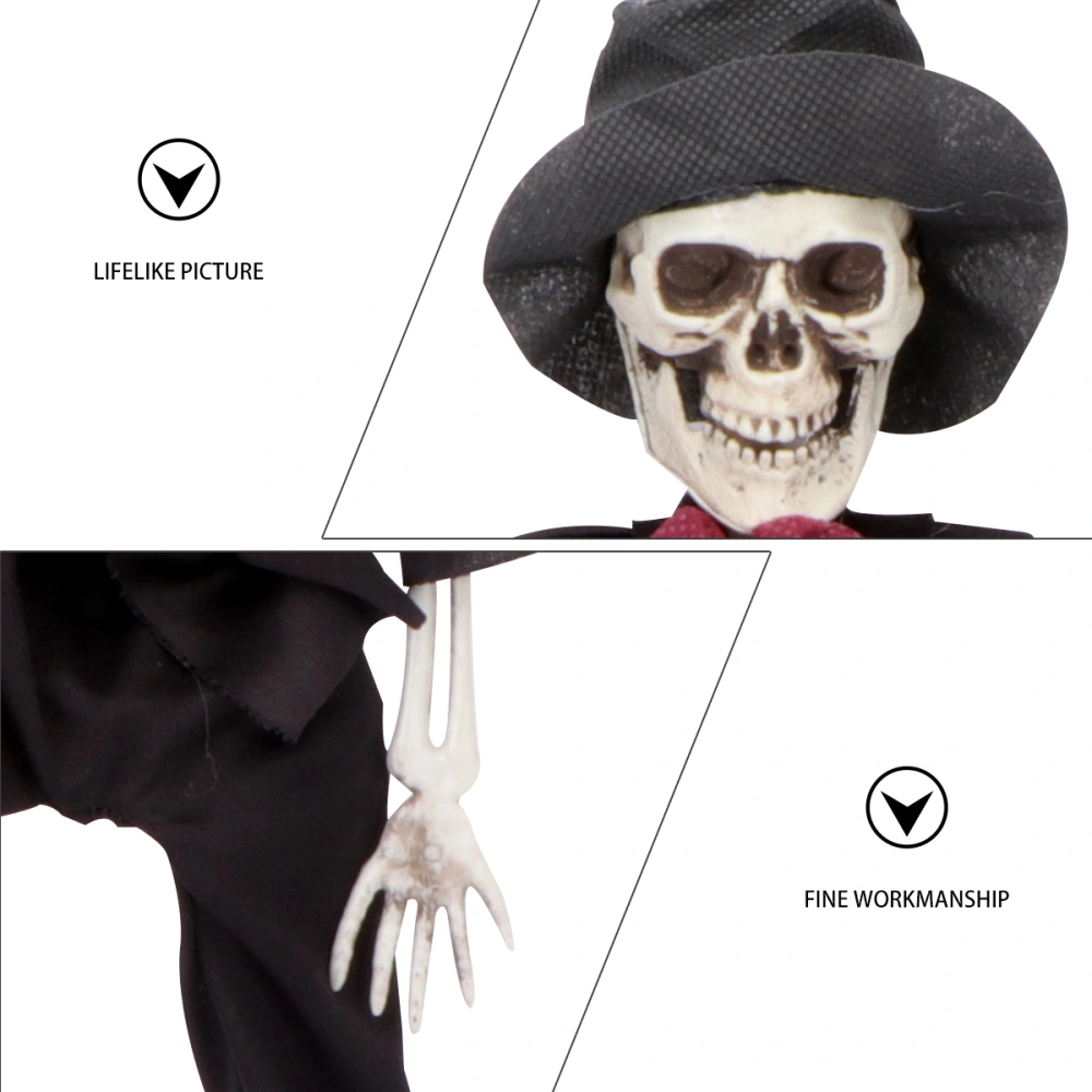 1PC Halloween Ornament Horrible Body Skeleton Adornment for Home Shop Haunted House - Size S Groom