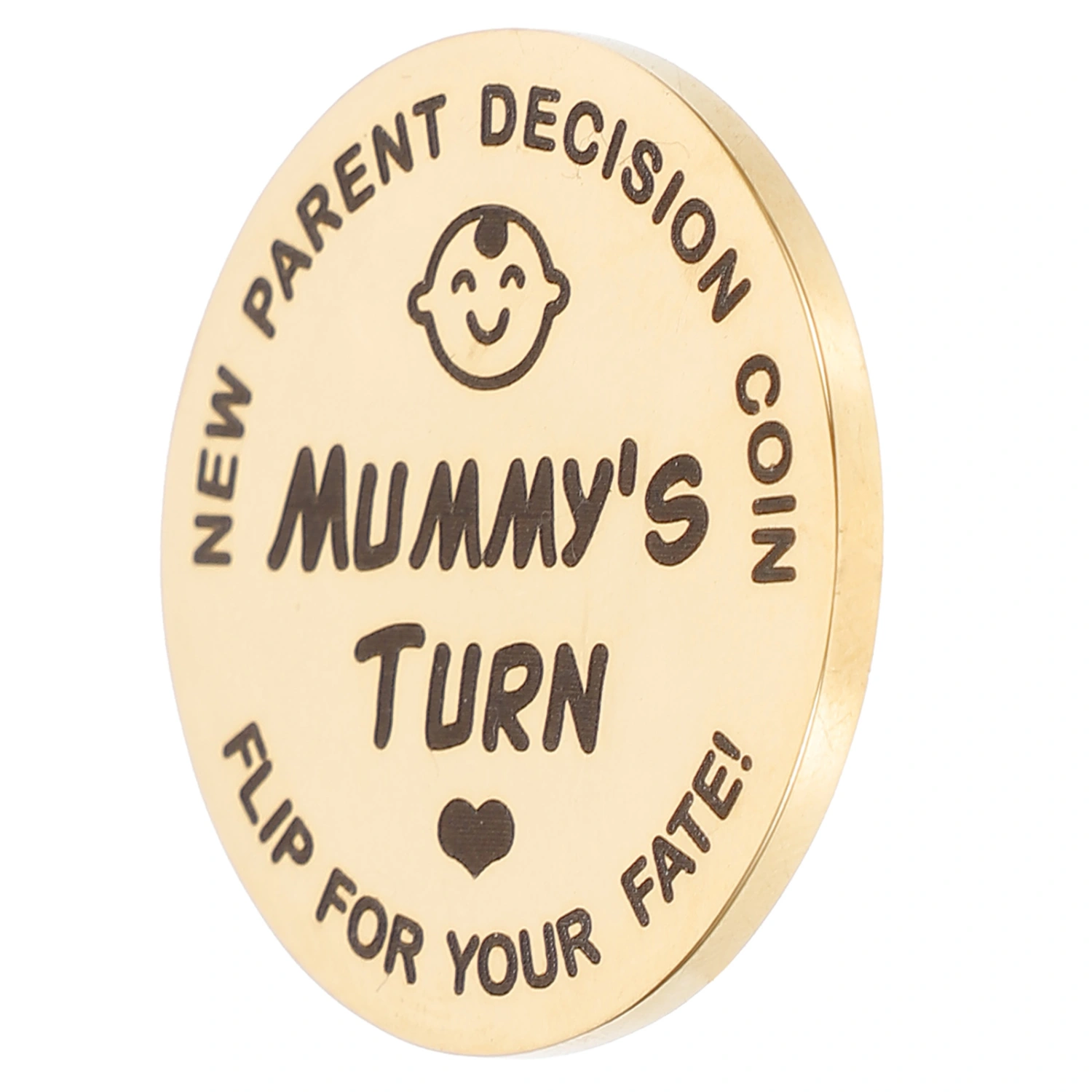 Double-side Baby Decision Coin Parents Decision Coin New Mom Dad Decision Coin