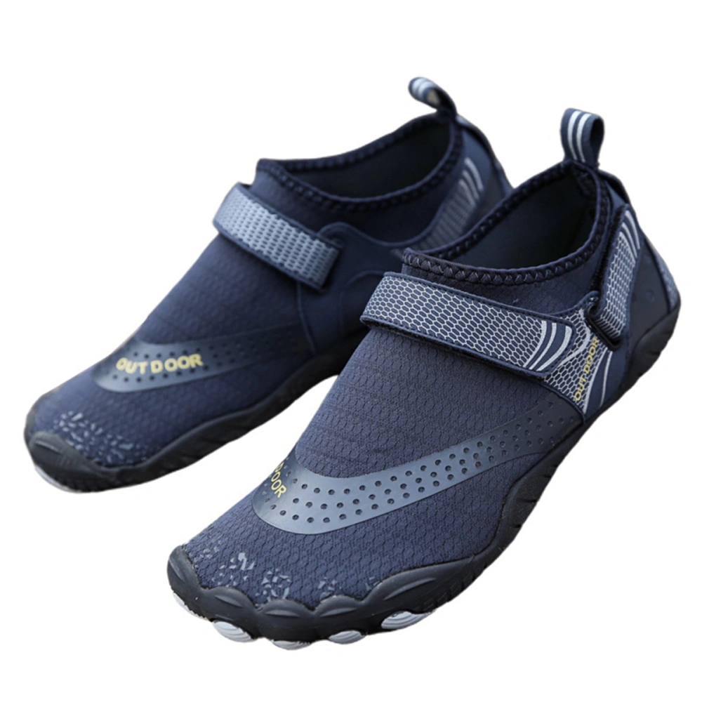 1Pair of Outdoor Quick-drying Beach Shoes Hiking Shoes Wading Swimming Shoes 10.5US,9.5UK，44.5EU,11.2005Inch(Dark Blue)