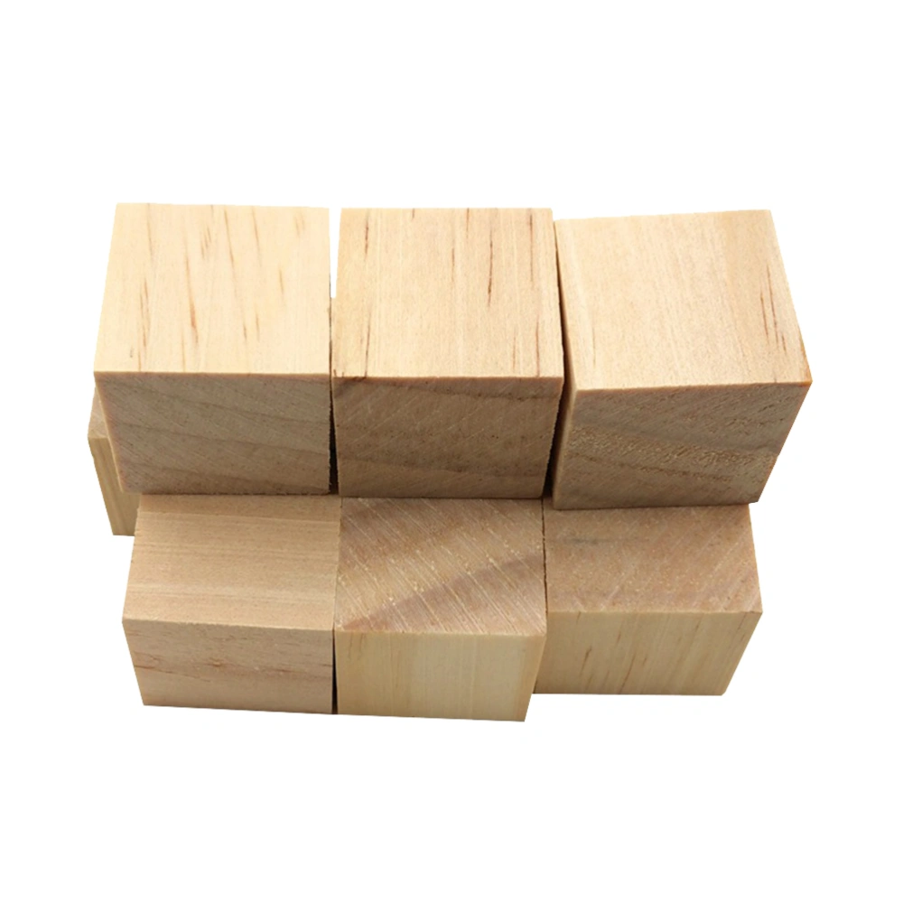 200pcs Wood Cube Block DIY Wooden Cube Block Primary Color Cubic Wood Wooden Craft (10mm)