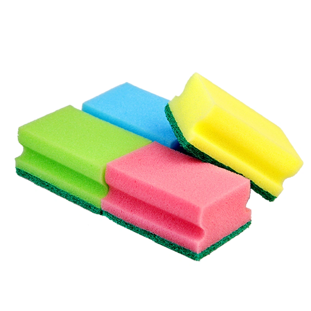 10pcs I-shaped Multi-Use Cleaning Sponges Non-Scratch Eraser Sponge Scrubbing Dish Sponges Use for Kitchens Bathroom Car(Random Color 10×7×4.5cm)