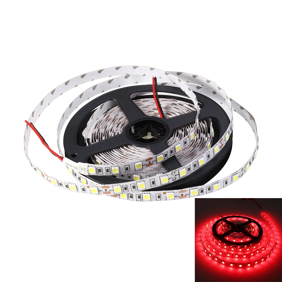 5M Non-Waterproof Flexible DC 24V 300 SMD 5050 LED Strip Lights Lamp (Red Light)