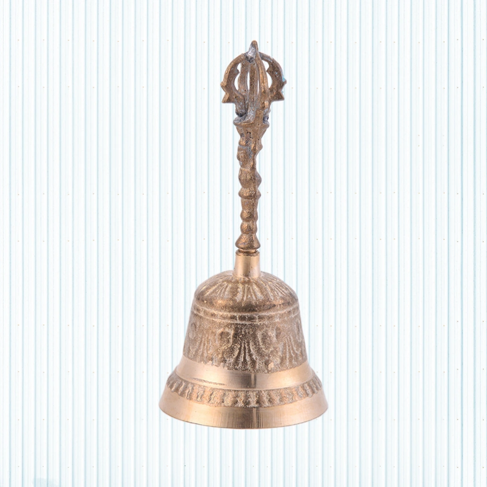 1PC 7cm Diameter Brass Bell Retro Style Archaize Bell Decoration for Home