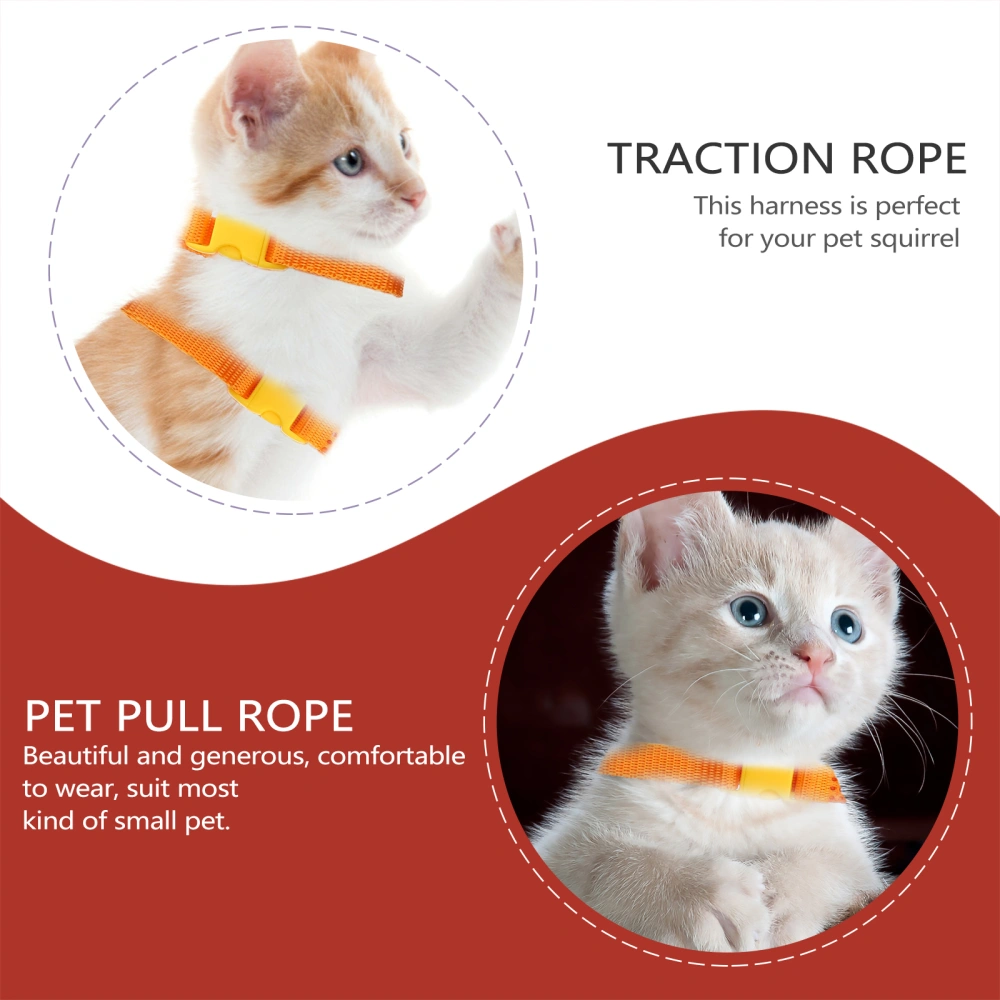 2pcs Pet Harness Strap Small Pet Traction Rope Rabbit Traction Pulling Rope