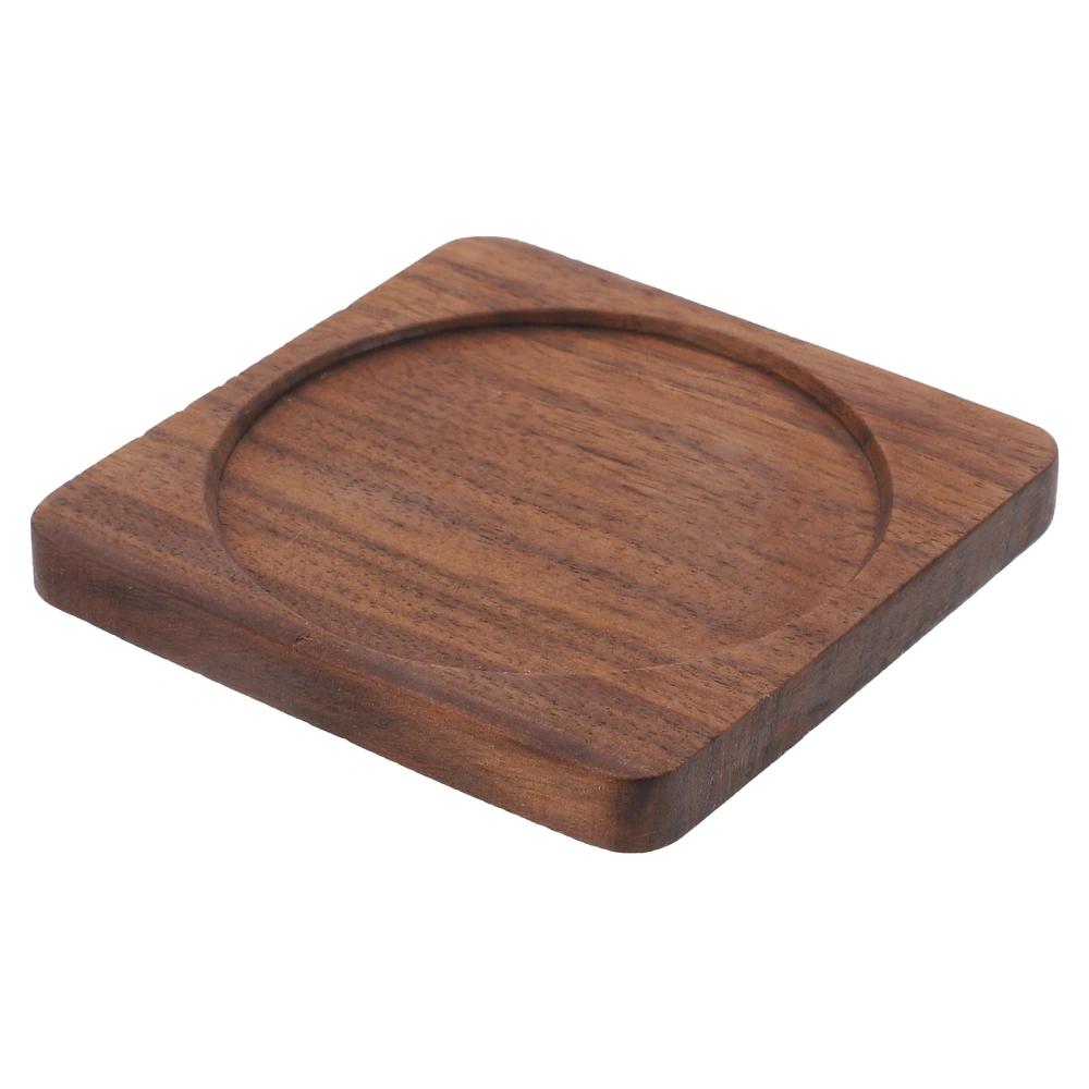 Wooden Coaster Wood Craft Groove Coaster Home Bar Cup Mat Simple Coaster