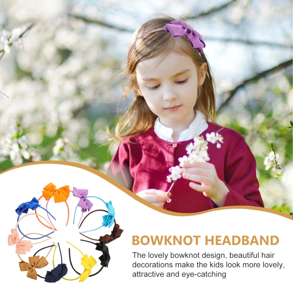  10Pcs Bowknot Headbands Children Party Favors Photo Props Party Head Decors