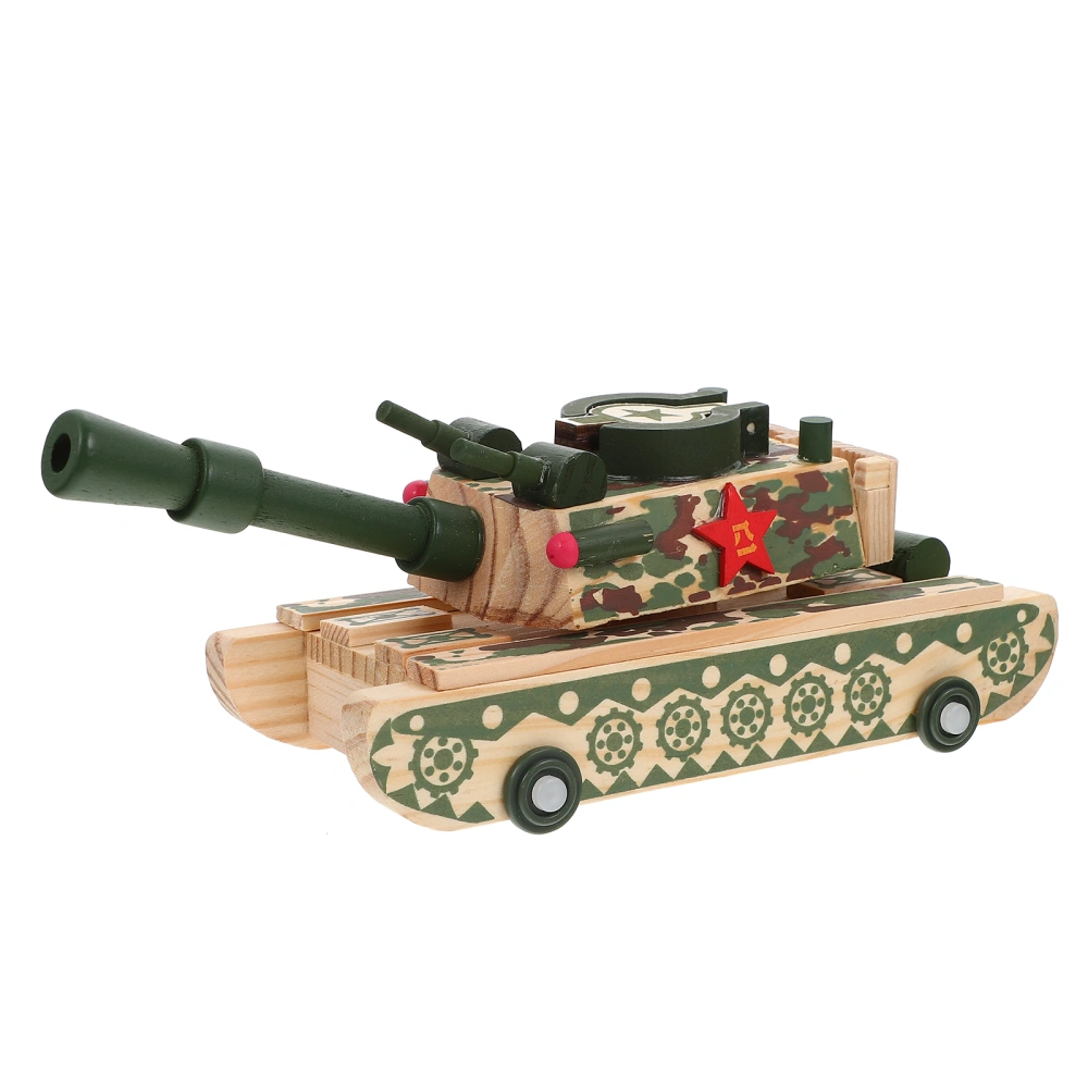 Musical Tank Toys Kids Tank Model Desktop Ornament Funny Tank Shaped Musical Box