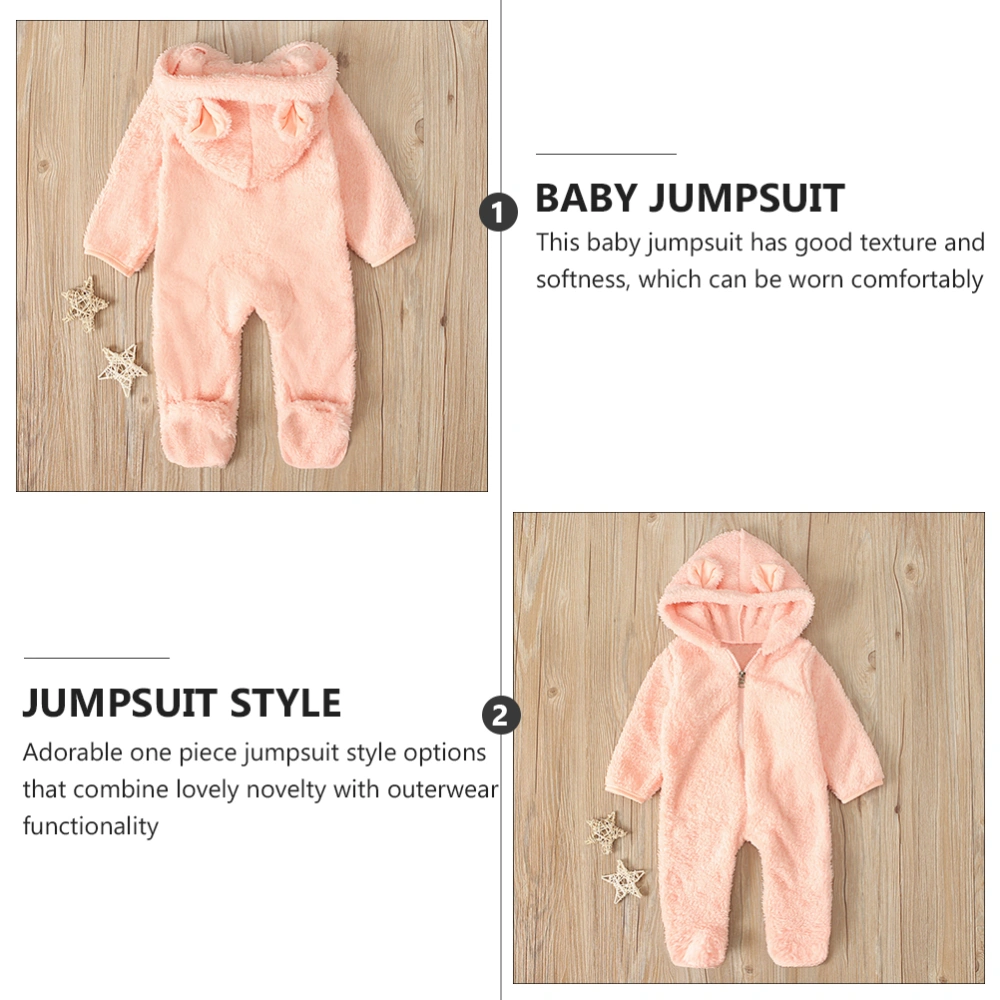 1pc Comfortable Baby Jumpsuit Practical Toddlers Romper Baby Plush Suit