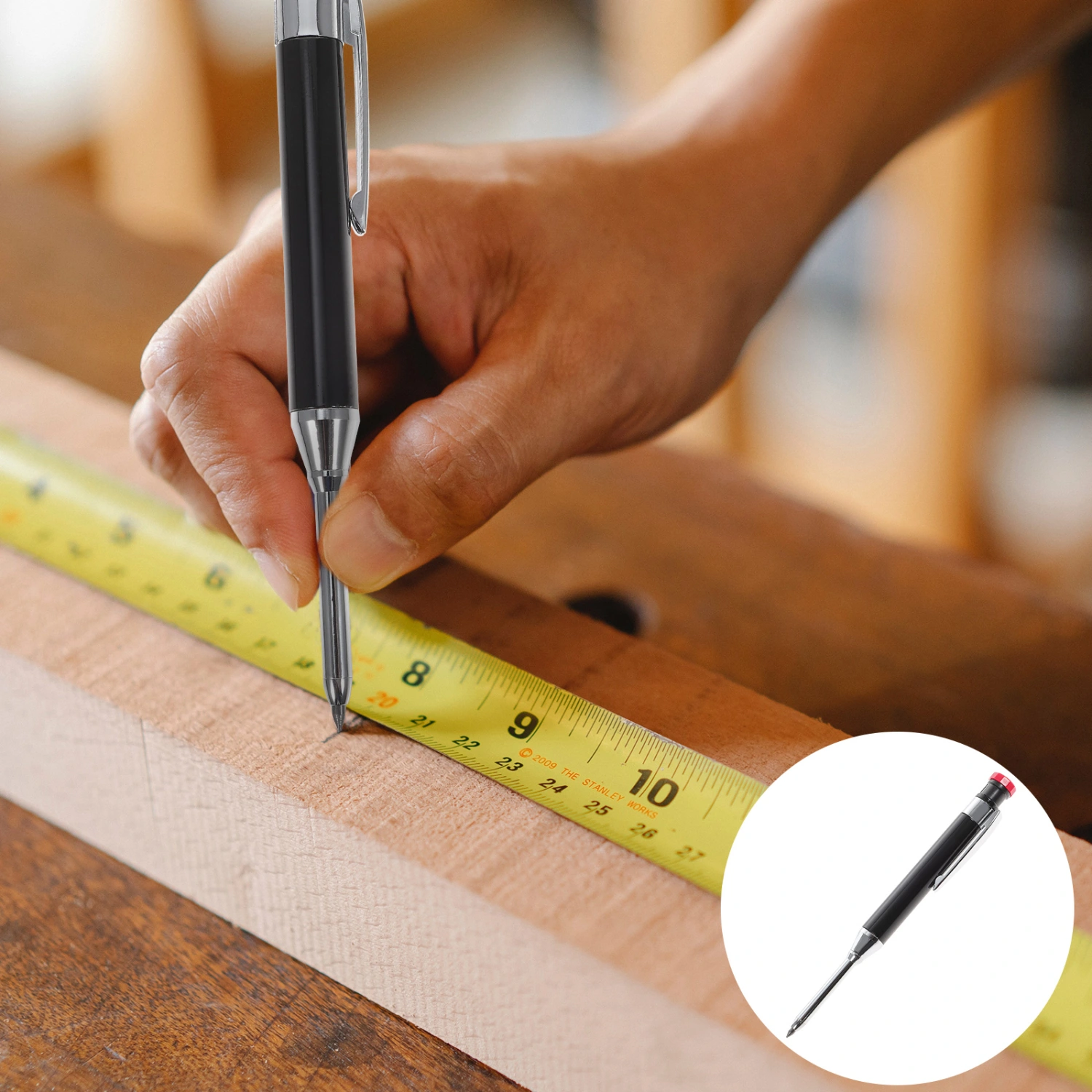 Carpenter Pencil Deep Hole Mechanical Pencil Architect Construction Marker