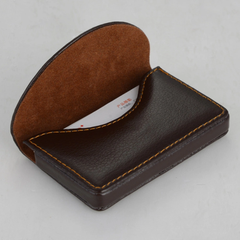 Business Holder Name Holder Case with Magnetic Shut for Men or Women (coffee)