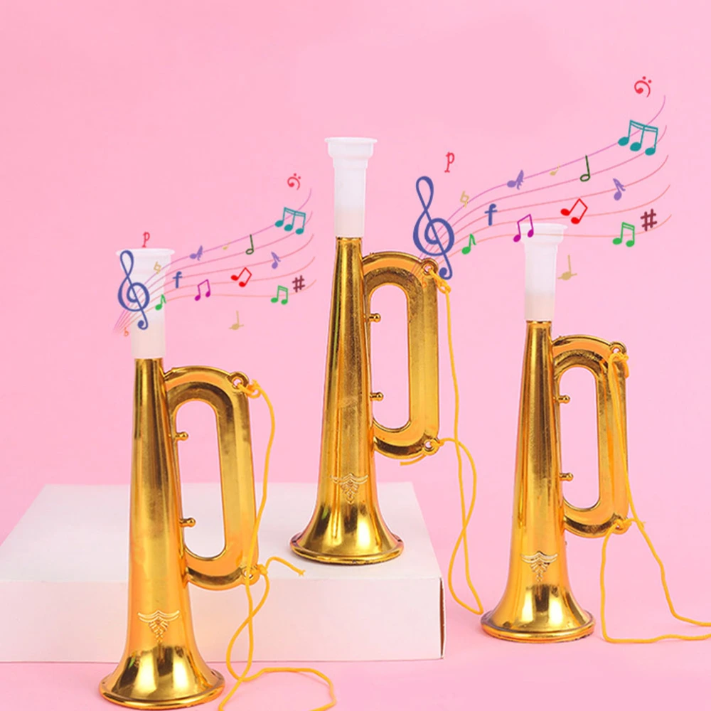 10pcs Practical Funny Musical Trumpet Models Musical Toys Kids Trumpets