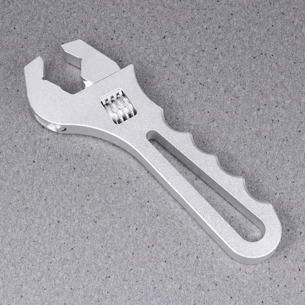 V-wrench Multipurpose Disassembly Wrench Adjustable Wrench Open Spanner Car Modification Wrench for Car (Silver)