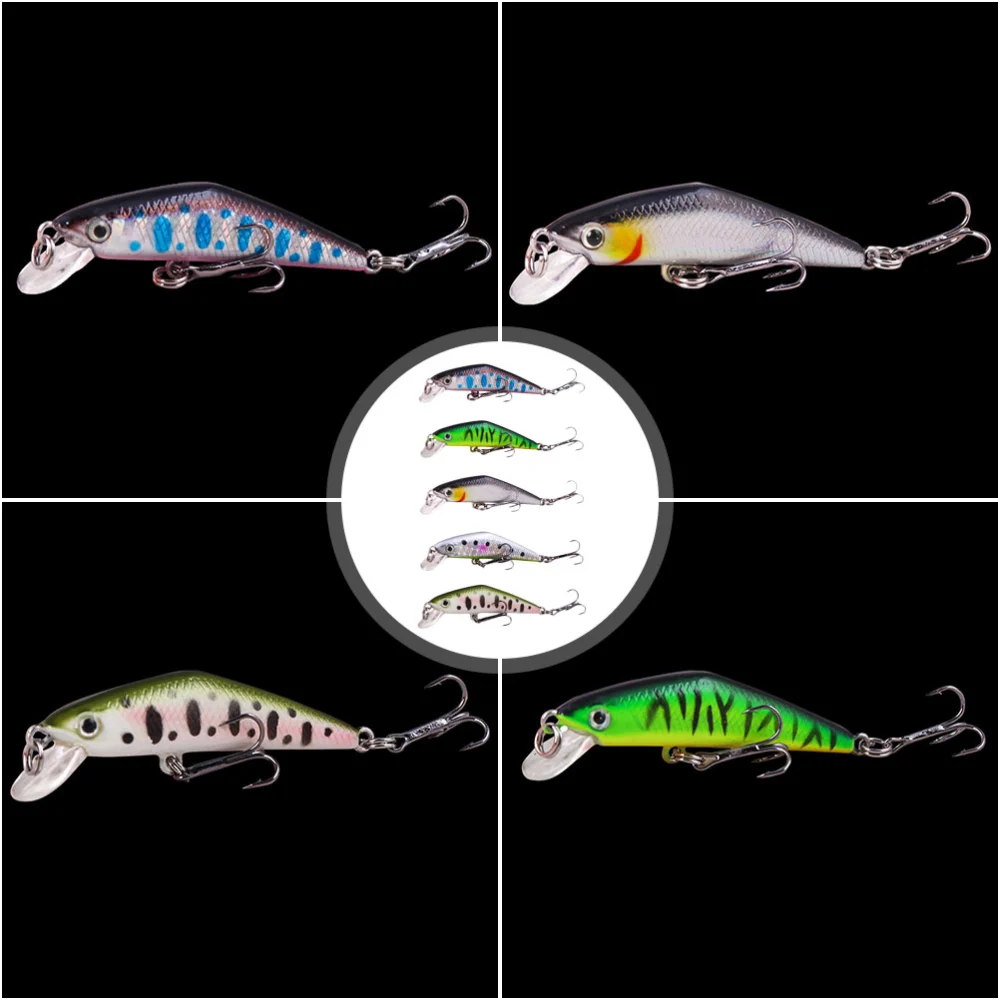 5pcs 2.7g Artificial Bass Fishing Baits Outdoor Fish Lure Bait