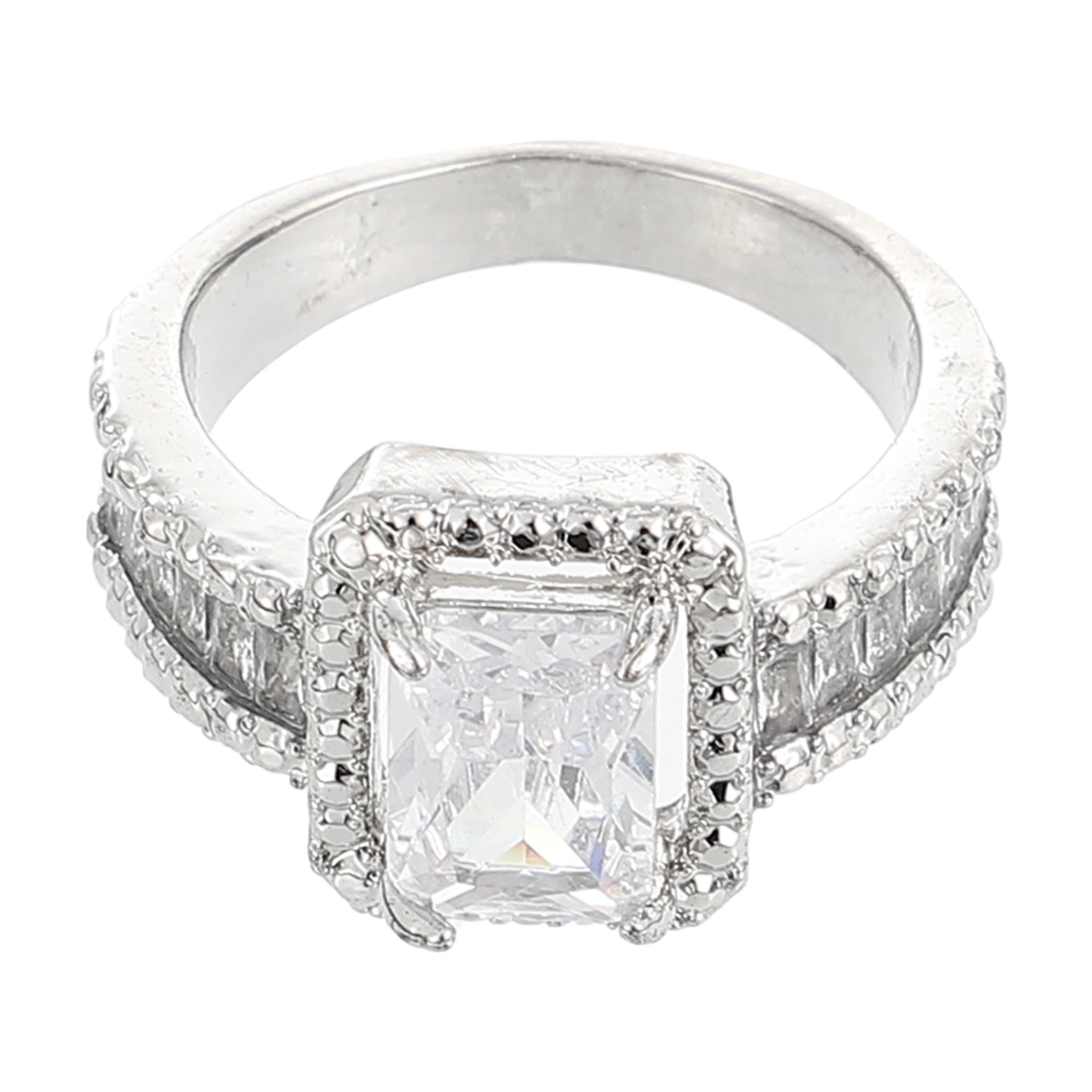 Zircon Rings Finger Ring Jewelry Temperament Engagement Ring Present for Women