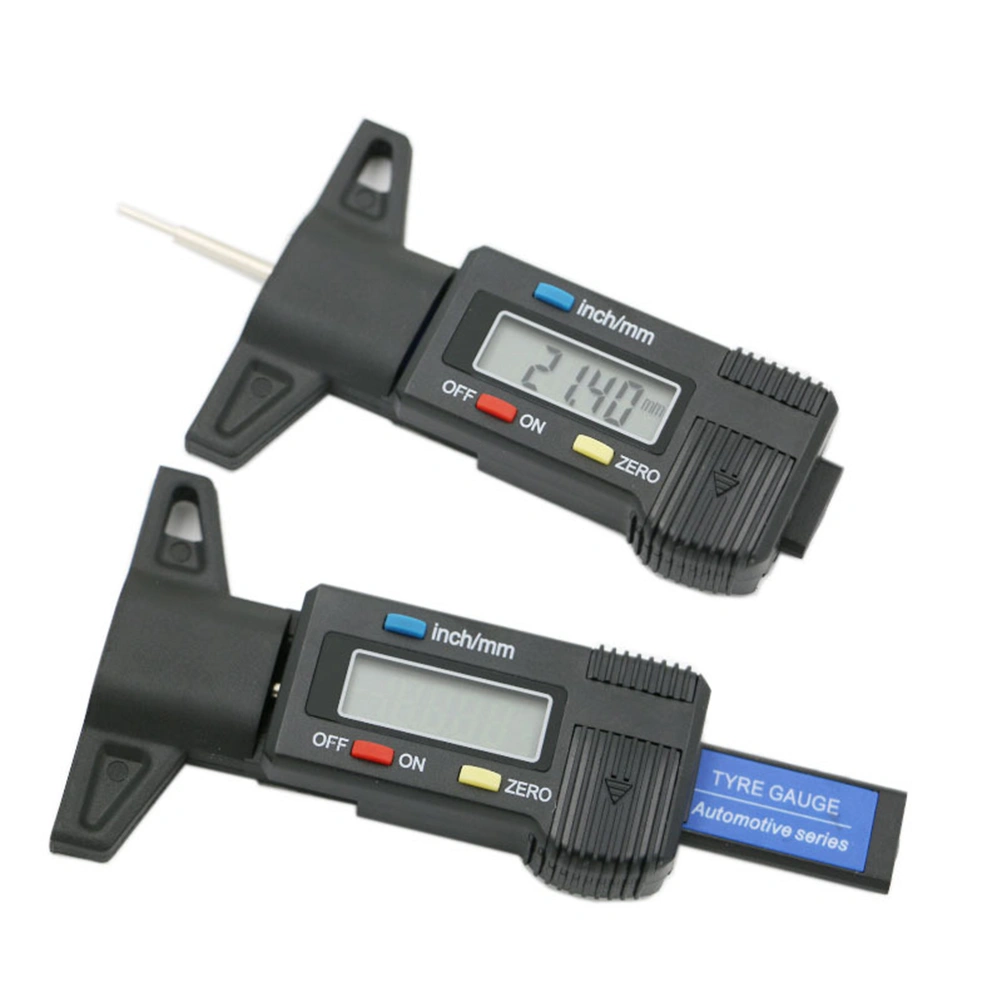 Portable Digital Tire Pressure Gauge with LCD Display Car Tyre Pressure Indicator(Black)