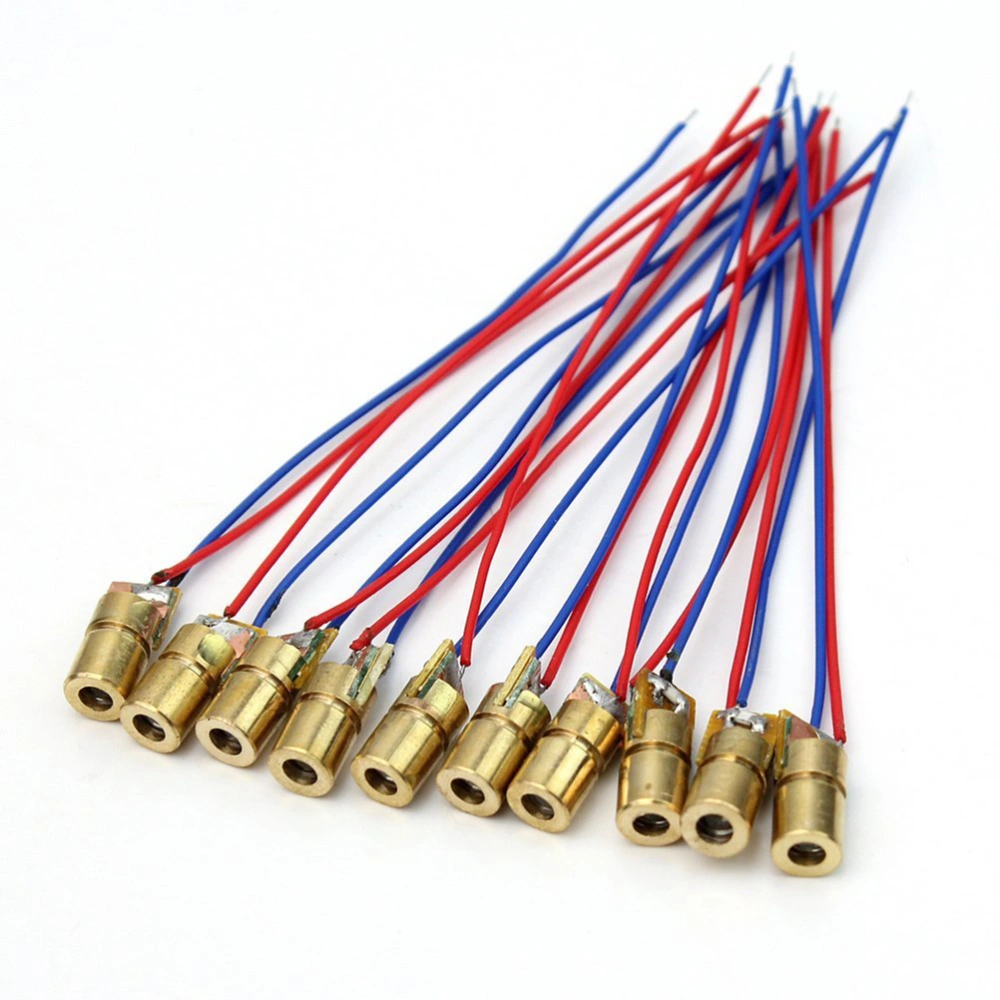 10pcs 5 Volt 5mW 650nm Red Dot   Diode Module Heads