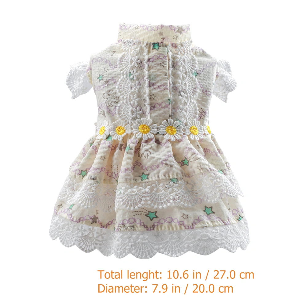 Dog Dress Floral Dress Girl Dog Clothes Pet Puppy Clothes Dog Summer Clothes