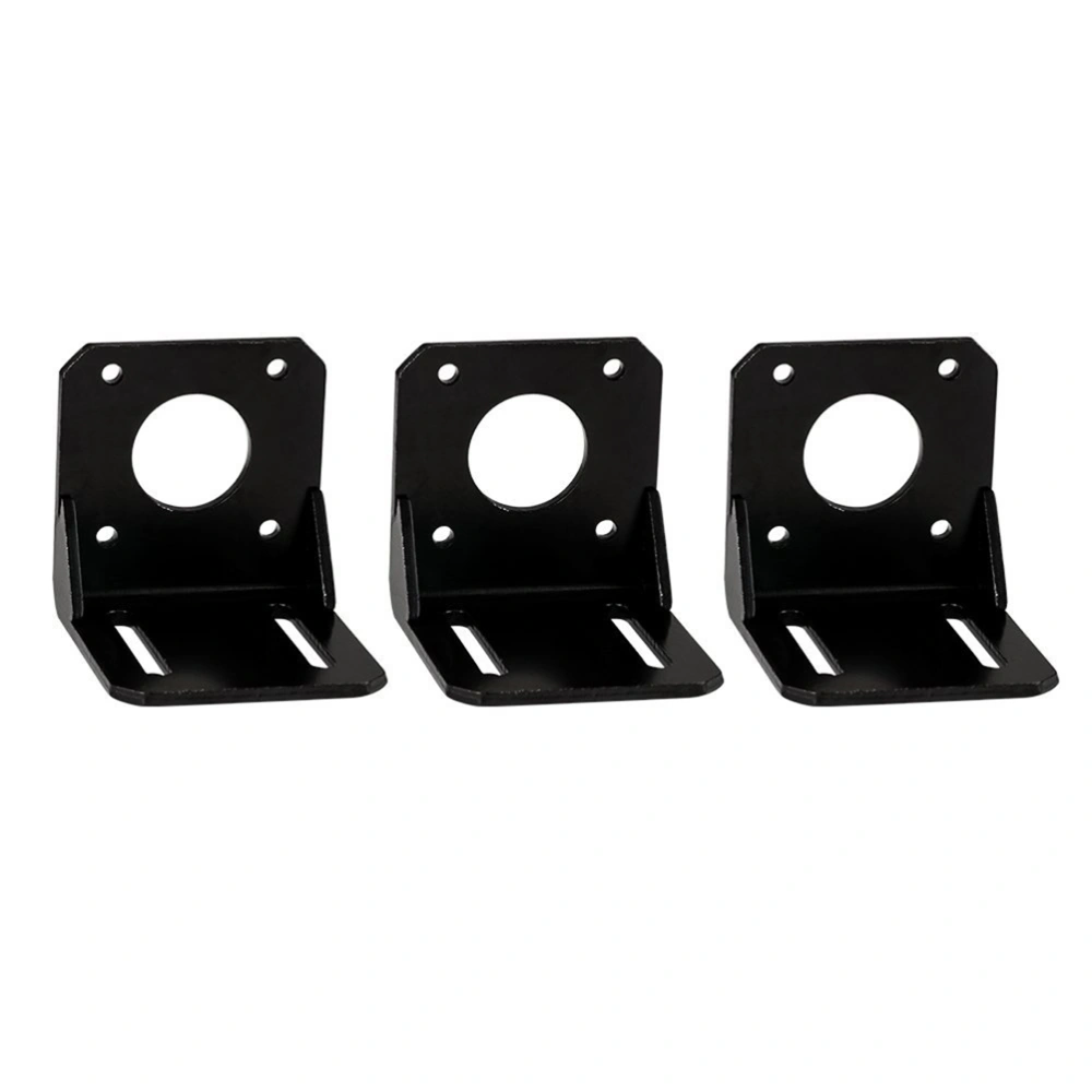 3 Pack Steel L Shaped Mounting Bracket for Nema 17 Stepper Motor with Screws and Inner Hexagon Spanner