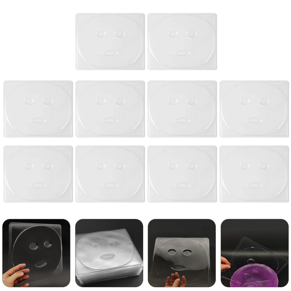 10Pcs Practical DIY Face Mud Mask Makers Plastic Mold Tray Plates for Women Mask