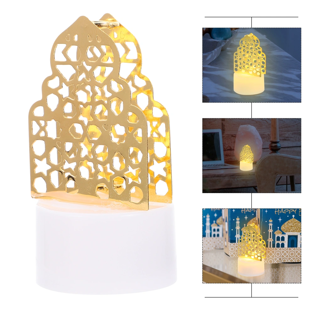 Eid Festival LED Candle Lamp Decorative Ramadan Festival Lamp Muslin Gift