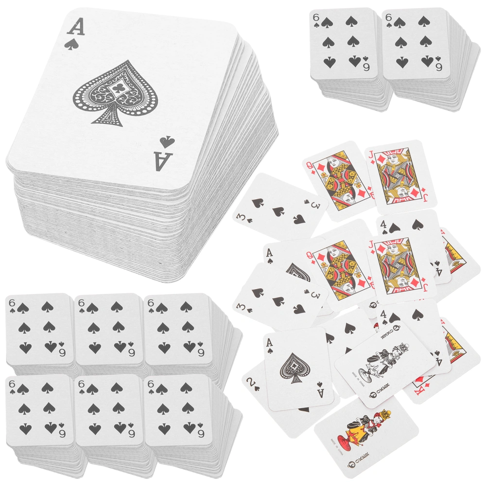 10 Sets Miniature Poker Cards Mini Play Cards Toys Kids Party Favors Travel Game Props