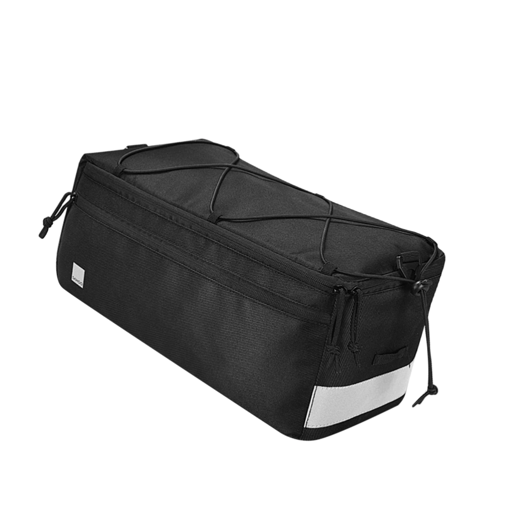 8L Backseat Shelf Bag  Durable Bag Portable Bike Bag Multifunctional Bike Bag for Mountain Bike(Black)