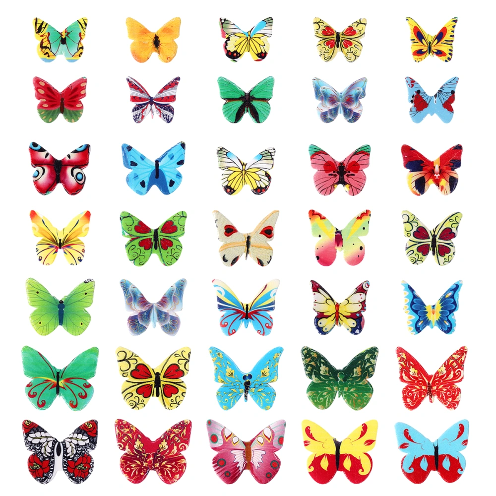 STOBOK 120PCS Cake and Cupcake Toppers Food Decoration Assorted Decorative Wafer Paper Butterflies