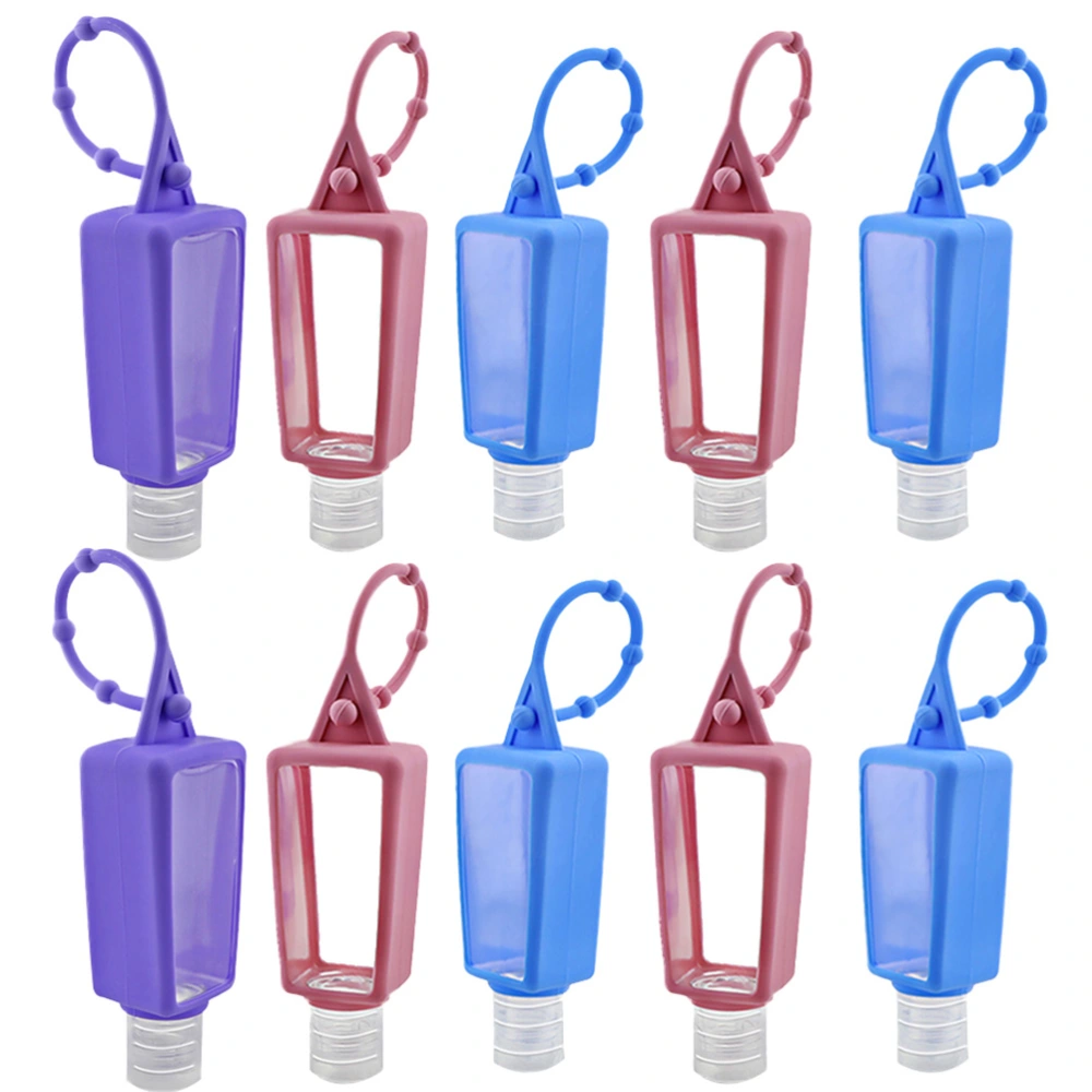 10Pcs Empty Lotion Bottles Sanitizer Storage Containers with Silicone Covers