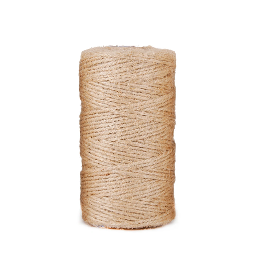 100 Yard Natural Jute Twine Arts Crafts Gift Christmas Industrial Packing Materials Durable String for Gardening Applications