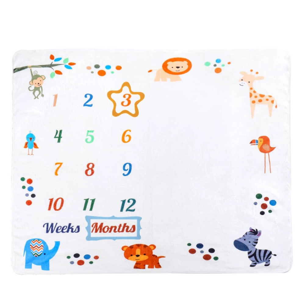 1 Set Baby Monthly Milestone Blankets Newborn Blankets Baby Photo Prop