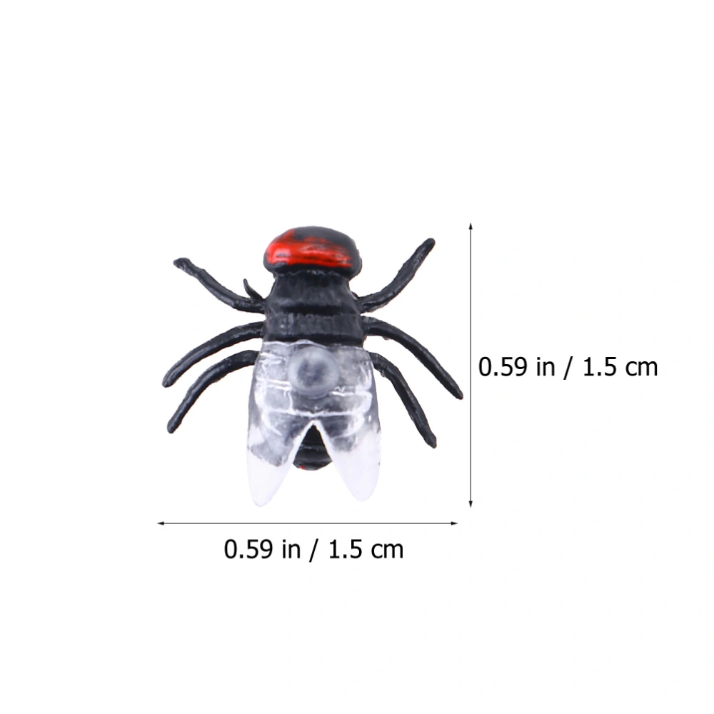 50 Pcs Halloween Prank Flies Toys Artificial Fly Prank Toys Simulated Fly Toys