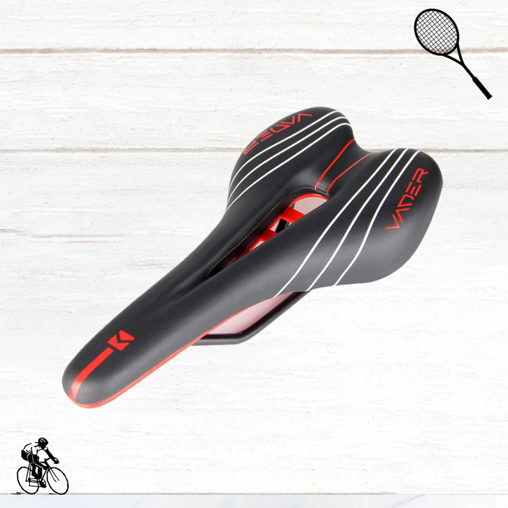 Fashion Bike Saddle Saddle Comfortable Seat Cushion Replacements for Bike (White Line B Style 1164d-05)