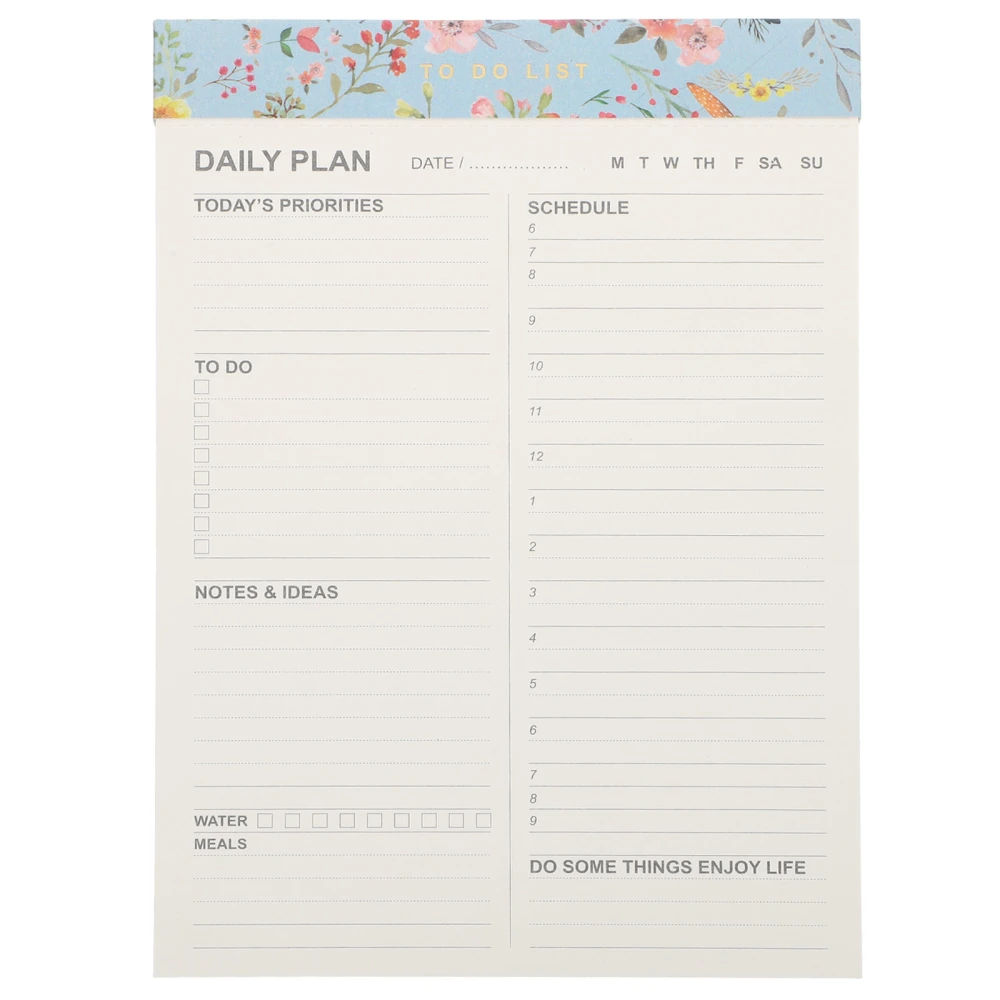 Portable Note Pad Time Management Notepad Magnetic Daily Planner for Home Office